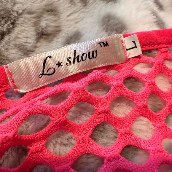 Sundress Over Bathing Suit Coverup Neon Pink Large - Picture 2 of 8